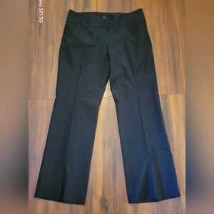 The Limited Black With White Stripes Straight Leg Pants
